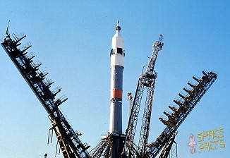 Soyuz 9 on the launch pad