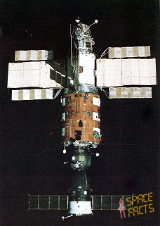 Salyut 7 with Soyuz T-14