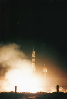 Soyuz TM-27 launch
