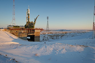 Soyuz TMA-03M on launch pad