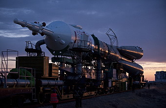 Soyuz TMA-18 rollout