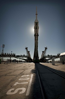 Soyuz TMA-19 on launch pad