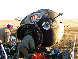 Soyuz TMA-6 recovery