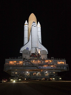STS-131 rollout