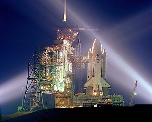 STS-1 auf der Startrampe