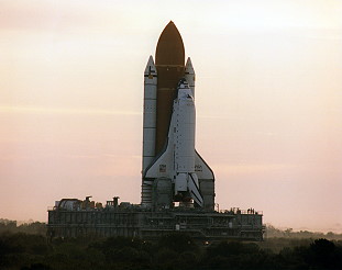 STS-29 rollout