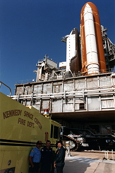 STS-39 rollout