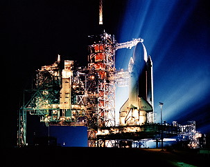 STS-3 on launch pad