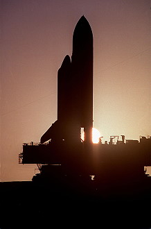 STS-61 rollout