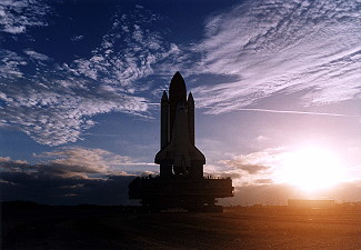 STS-82 rollout