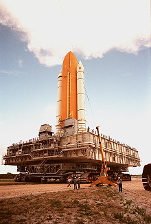 STS-93 rollout