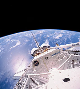 STS-95 in orbit