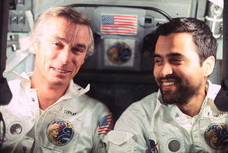 Cernan and Schmitt onboard Apollo 17