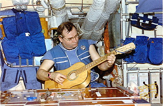 Strekalov onboard Mir
