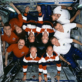 traditional in-flight photo STS-105