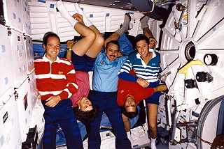 traditional in-flight photo STS-43