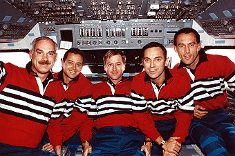 traditional in-flight photo STS-51