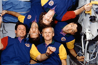 traditional in-flight photo STS-54