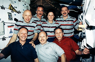 traditional in-flight photo STS-61