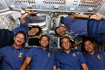 traditional in-flight photo STS-66