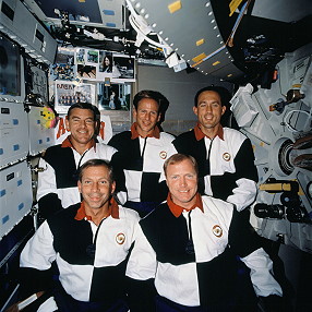 traditional in-flight photo STS-69