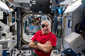 Mark Vande Hei an Bord der ISS