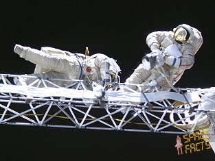 Sputnik 99 released by Jean-Pierre Haignere and Viktor Afanasiyev in the EVA on April 16, 1999