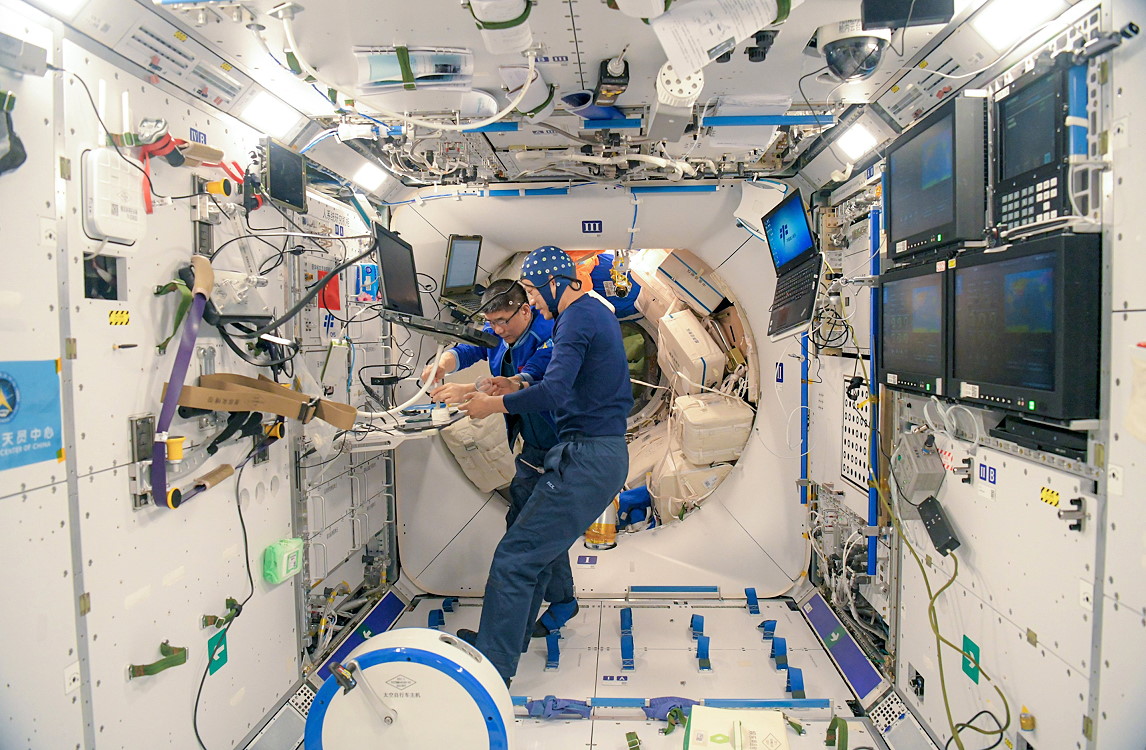 life onboard Tiangong