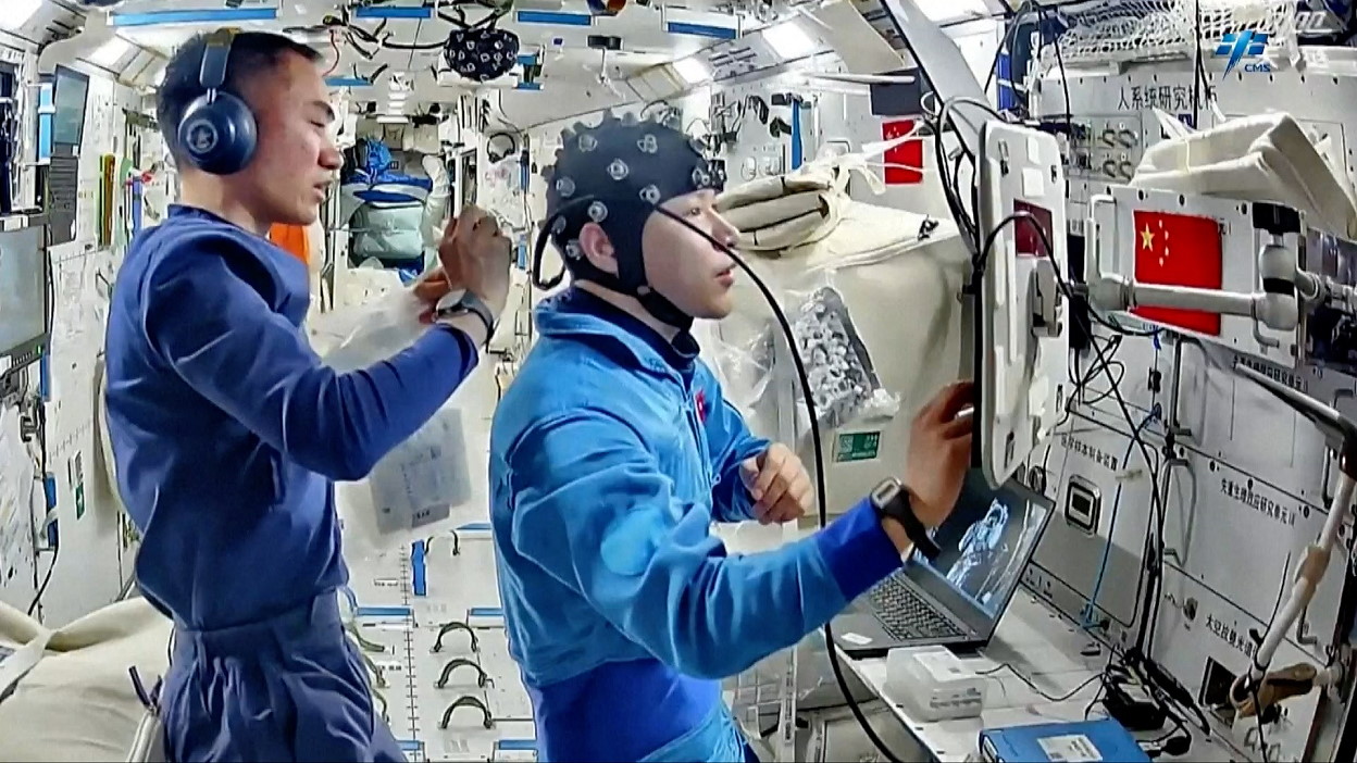 life onboard Tiangong