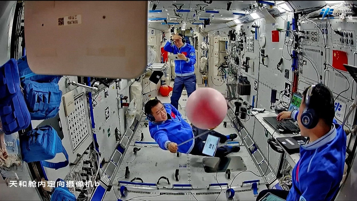 life onboard Tiangong