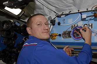 Sergei Kud-Sverchkov onboard ISS