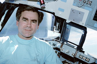 Veach onboard Space Shuttle