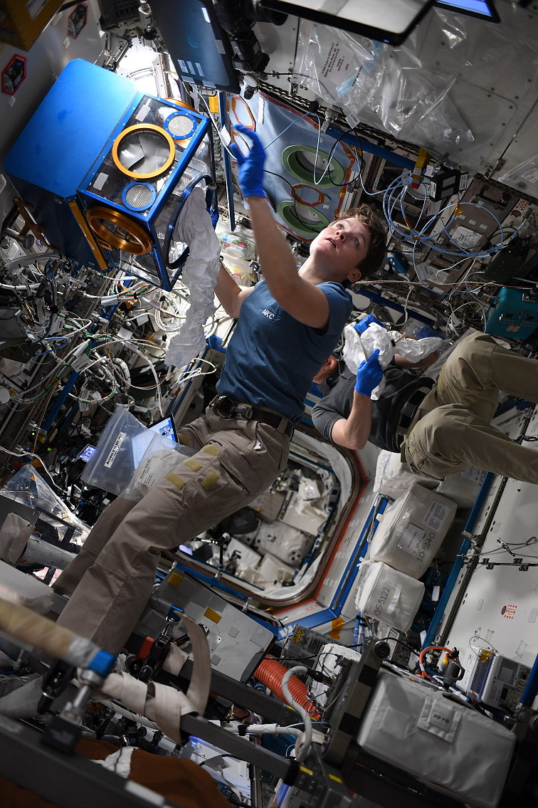 Anne McClain onboard ISS