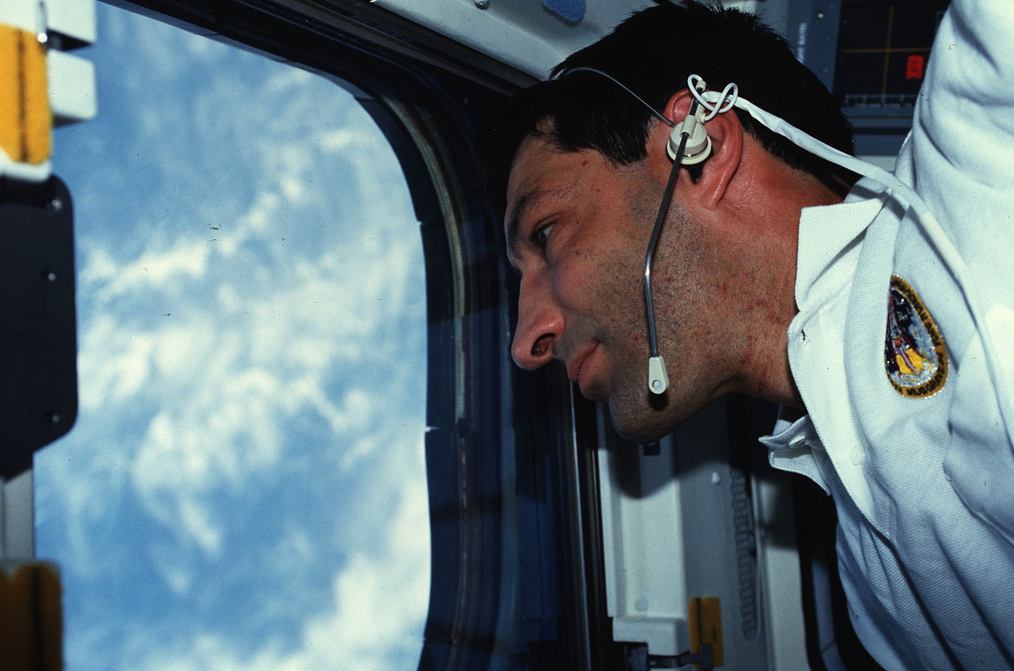 Runco onboard Space Shuttle