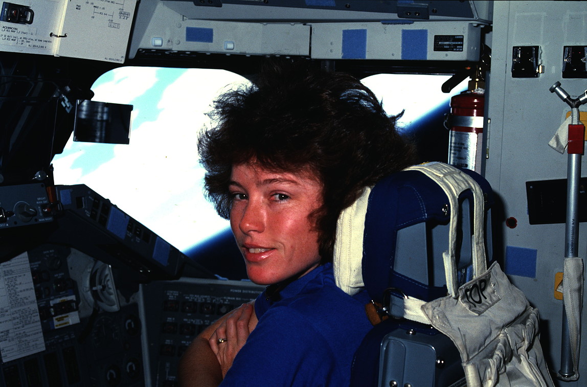 Fisher onboard Shuttle