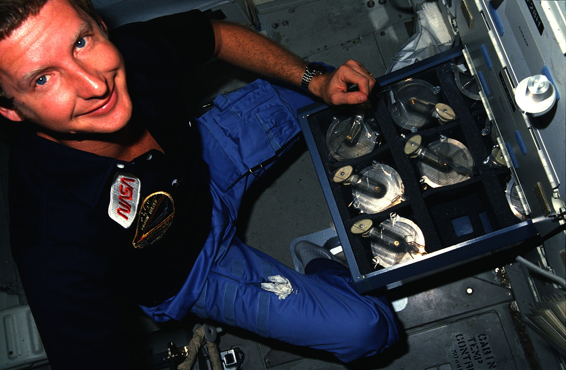 Hawley onboard Space Shuttle