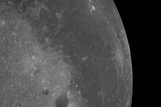Moon seen from Artemis II during flyby