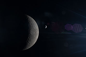 Moon seen from Artemis II during flyby