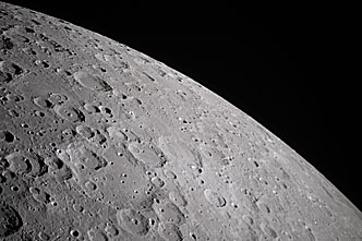Moon seen from Artemis II during flyby