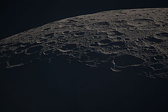 Moon seen from Artemis II during flyby