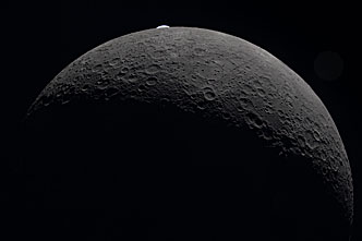 Moon seen from Artemis II during flyby