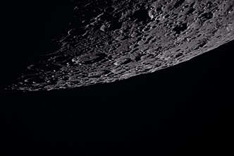 Moon seen from Artemis II during flyby