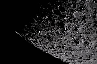 Moon seen from Artemis II during flyby
