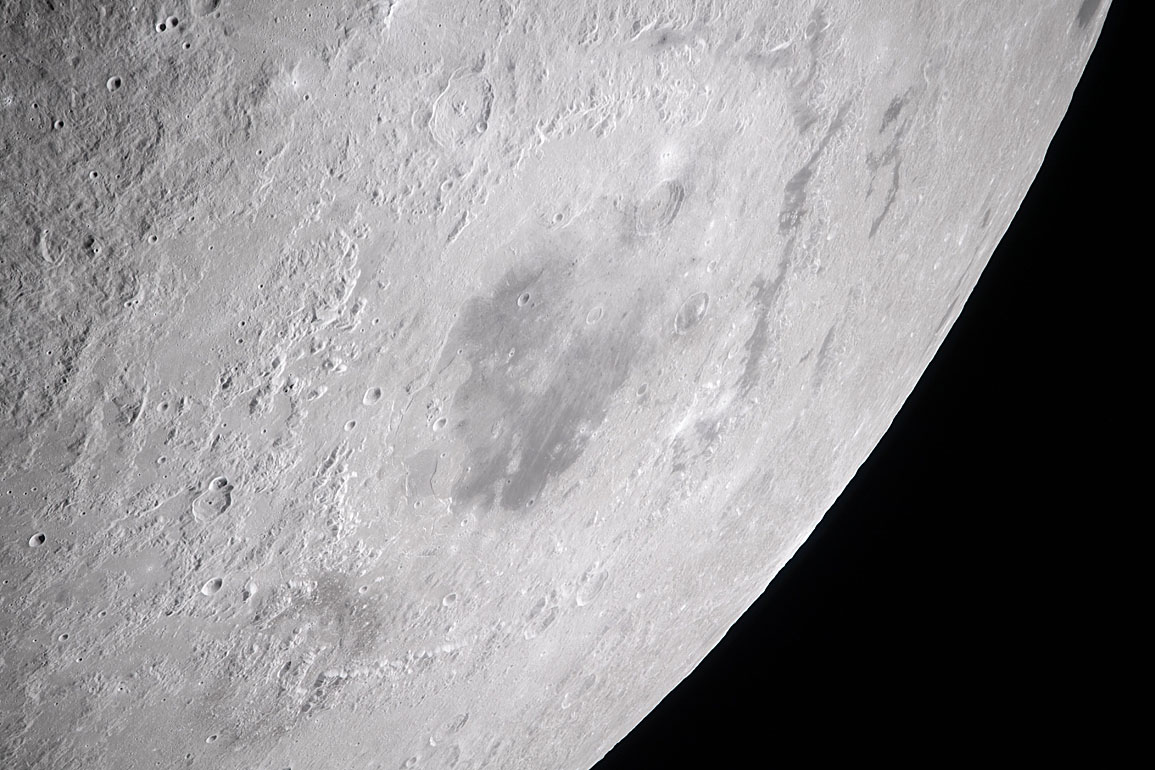 Moon seen from Artemis II during flyby