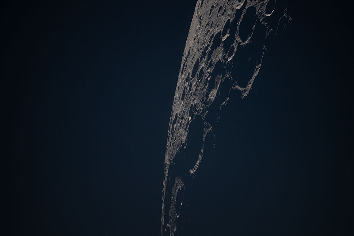 Moon seen from Artemis II during flyby