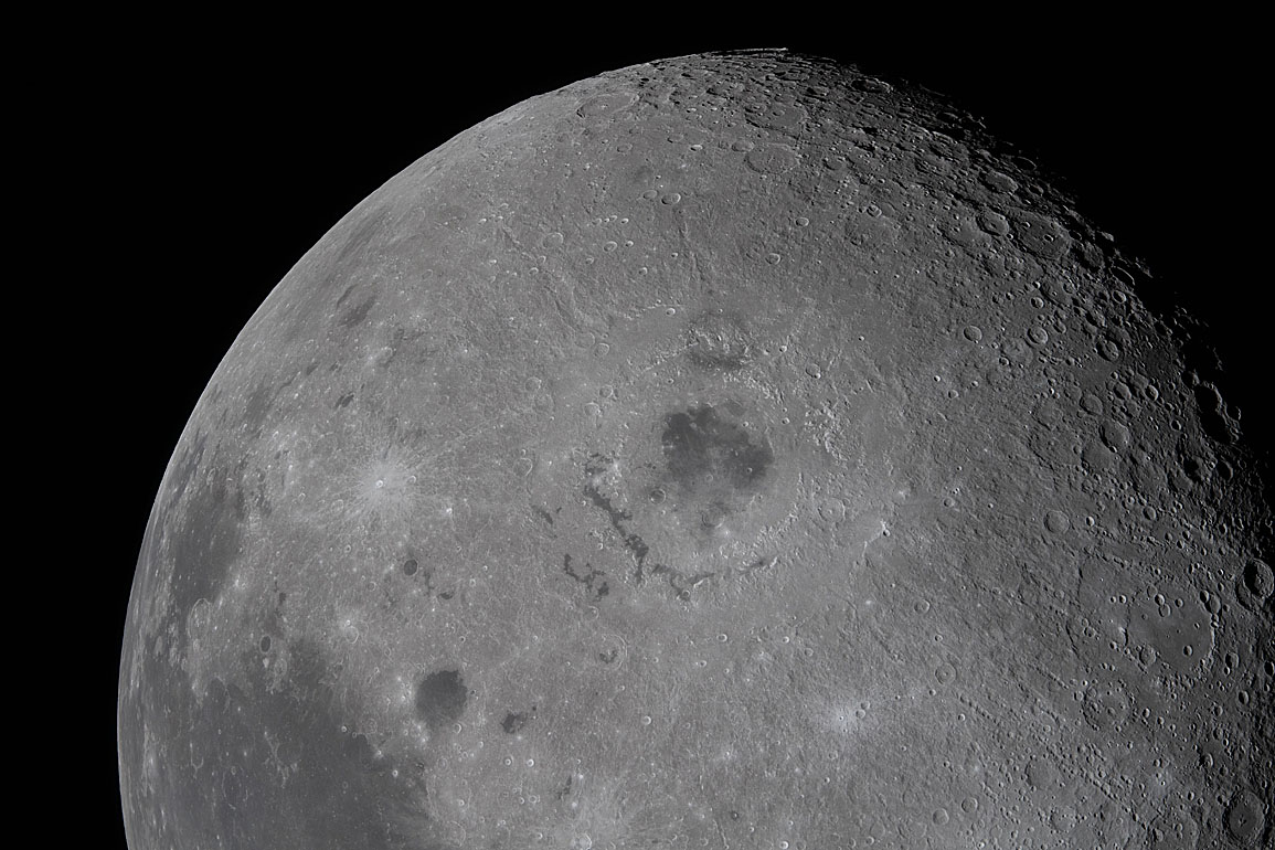 Moon seen from Artemis II during flyby