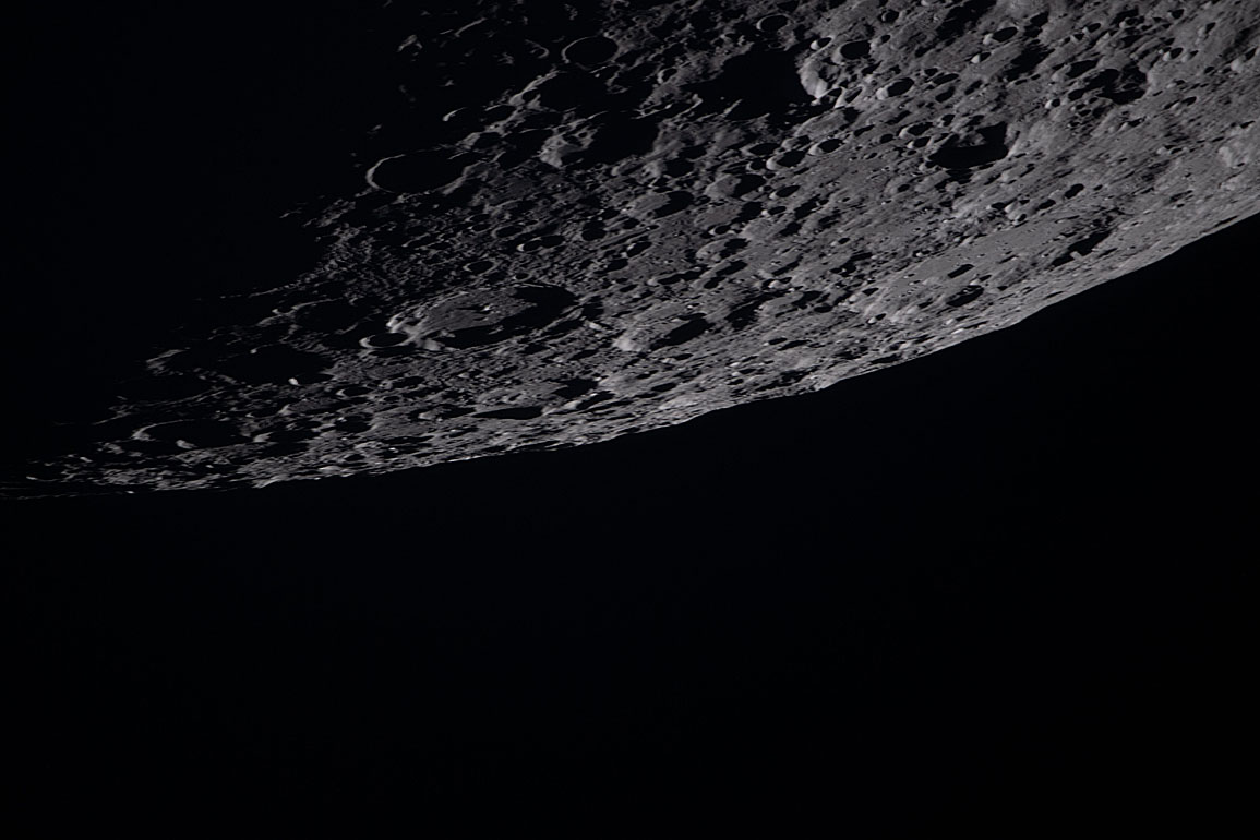 Moon seen from Artemis II during flyby