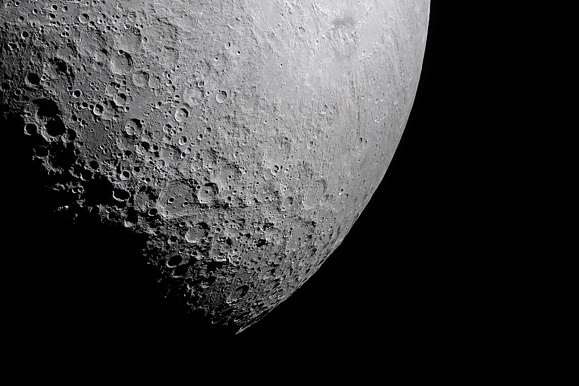 Moon seen from Artemis II during flyby