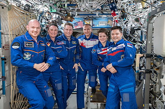 full ISS-57 crew
