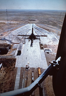 Soyuz 18 on launch pad